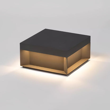 Outdoor Black Security Post Lamp
