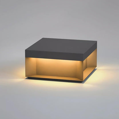 Outdoor Black Security Post Lamp