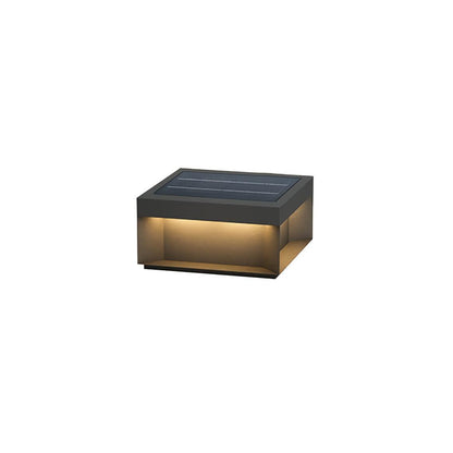 Outdoor Black Security Post Lamp