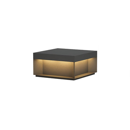 Outdoor Black Security Post Lamp