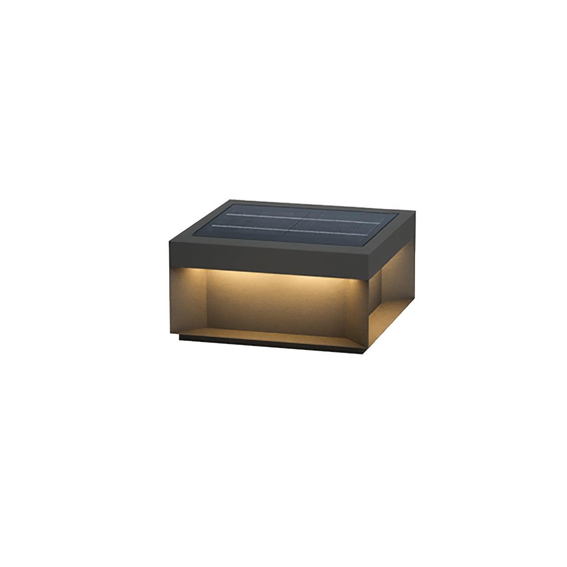 Outdoor Black Security Post Lamp