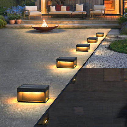 Outdoor Black Security Post Lamp