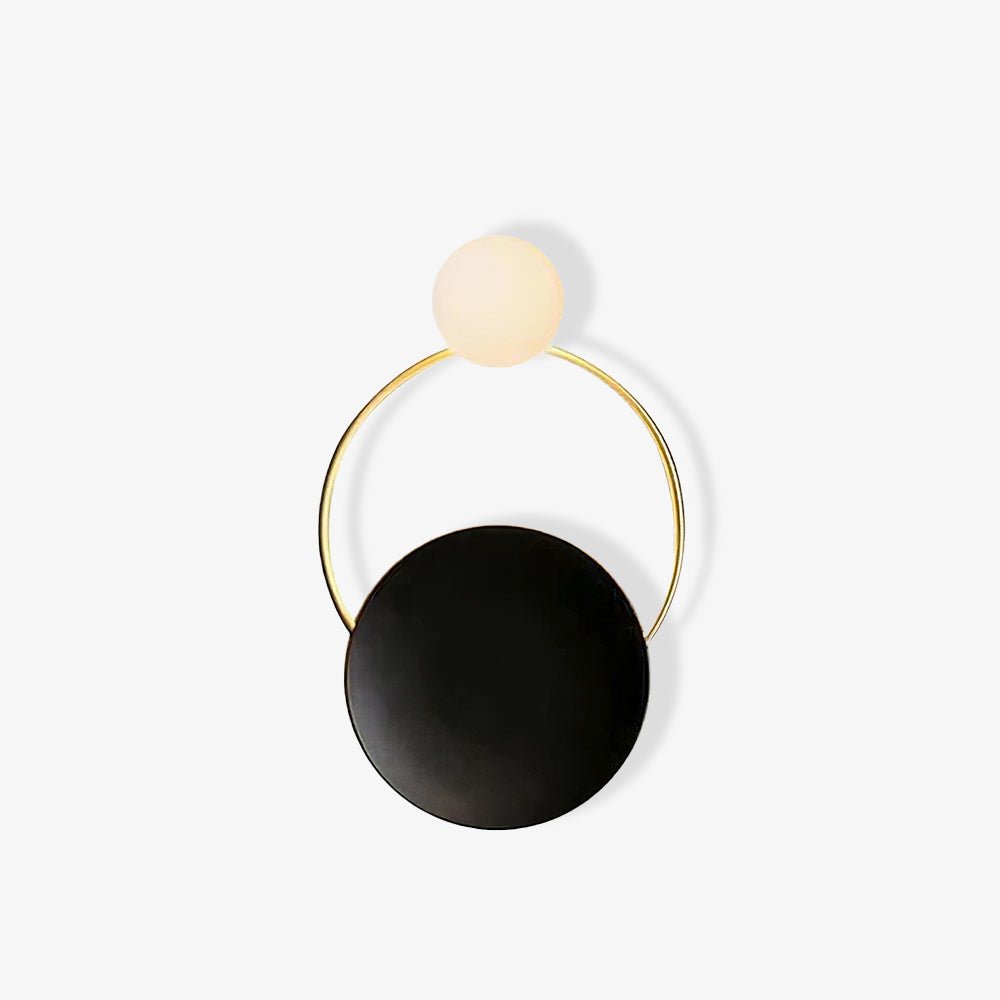 Sleek Round Metal Wall Light