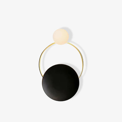 Sleek Round Metal Wall Light