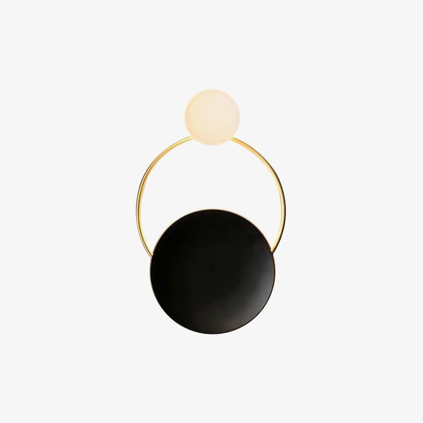 Sleek Round Metal Wall Light