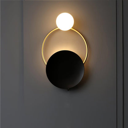 Sleek Round Metal Wall Light