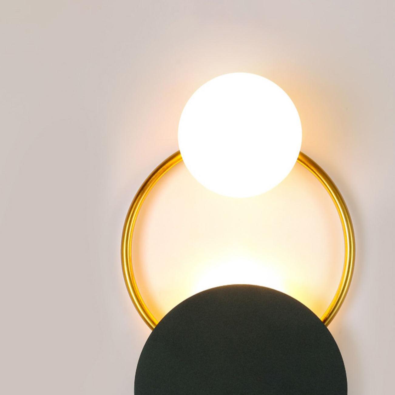 Sleek Round Metal Wall Light