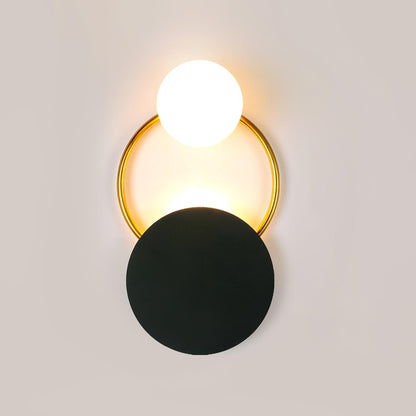 Sleek Round Metal Wall Light