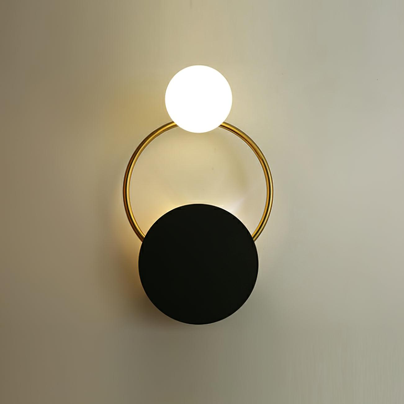 Sleek Round Metal Wall Light