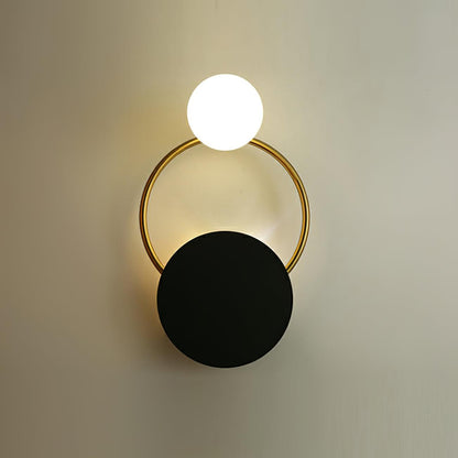 Sleek Round Metal Wall Light