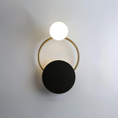 Sleek Round Metal Wall Light