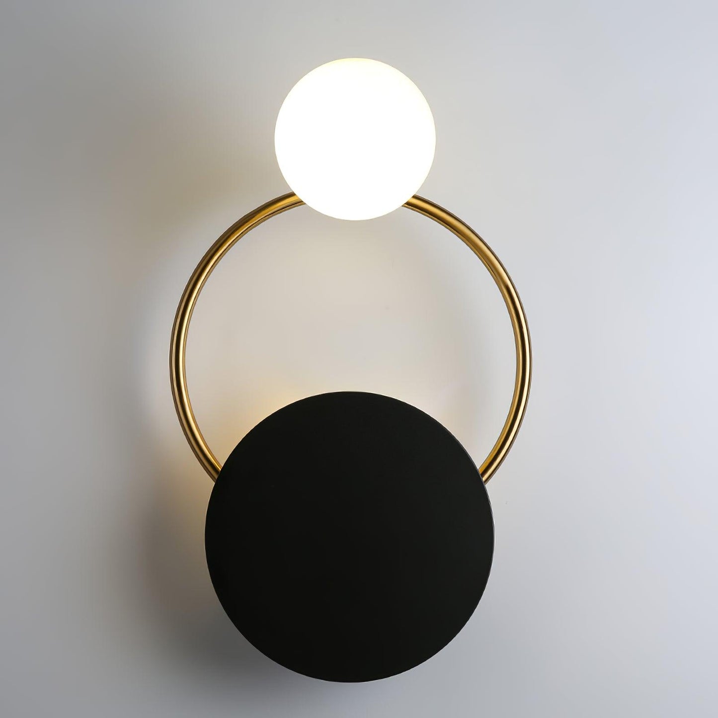 Sleek Round Metal Wall Light