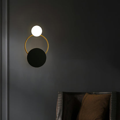 Sleek Round Metal Wall Light