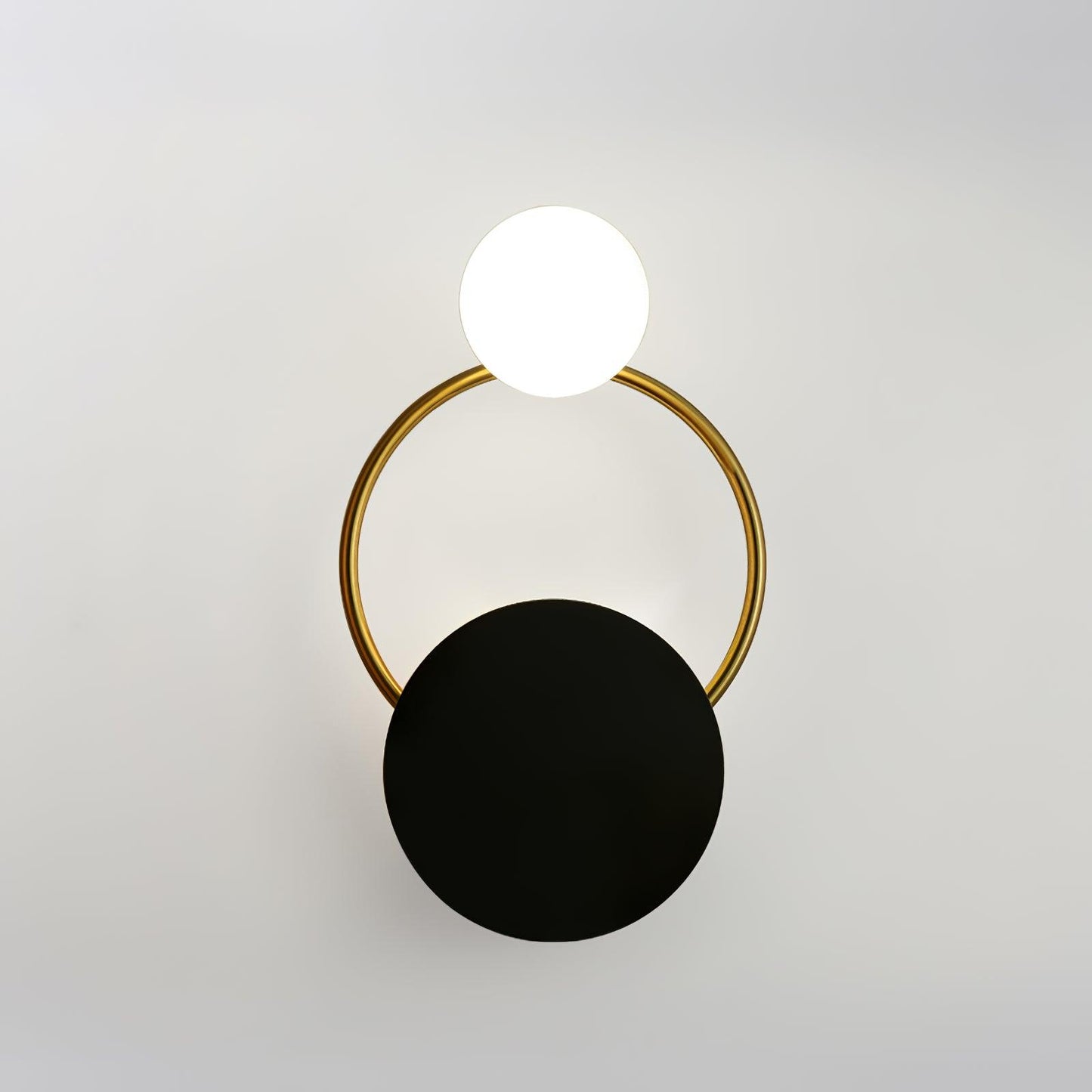 Sleek Round Metal Wall Light