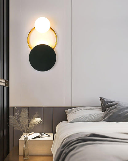 Sleek Round Metal Wall Light