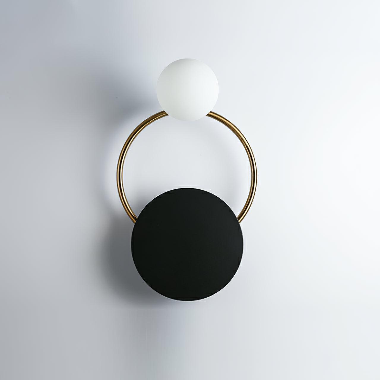 Sleek Round Metal Wall Light