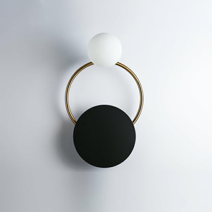 Sleek Round Metal Wall Light