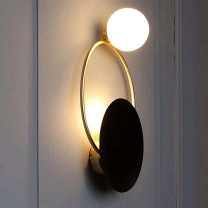 Sleek Round Metal Wall Light