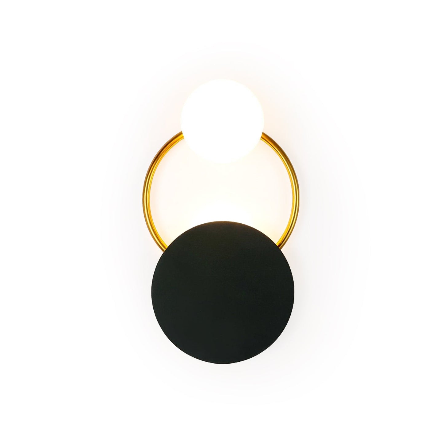 Sleek Round Metal Wall Light