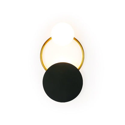 Sleek Round Metal Wall Light