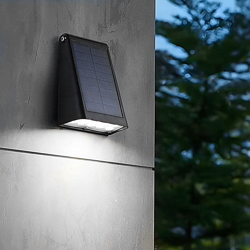 Solar Powered Outdoor LED Wall Light with Adjustable Arm