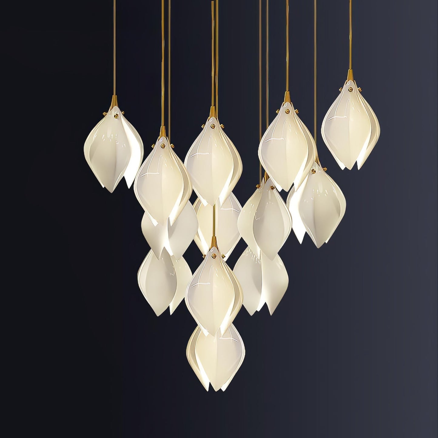 Elegant White Hanging Pendant Lamp