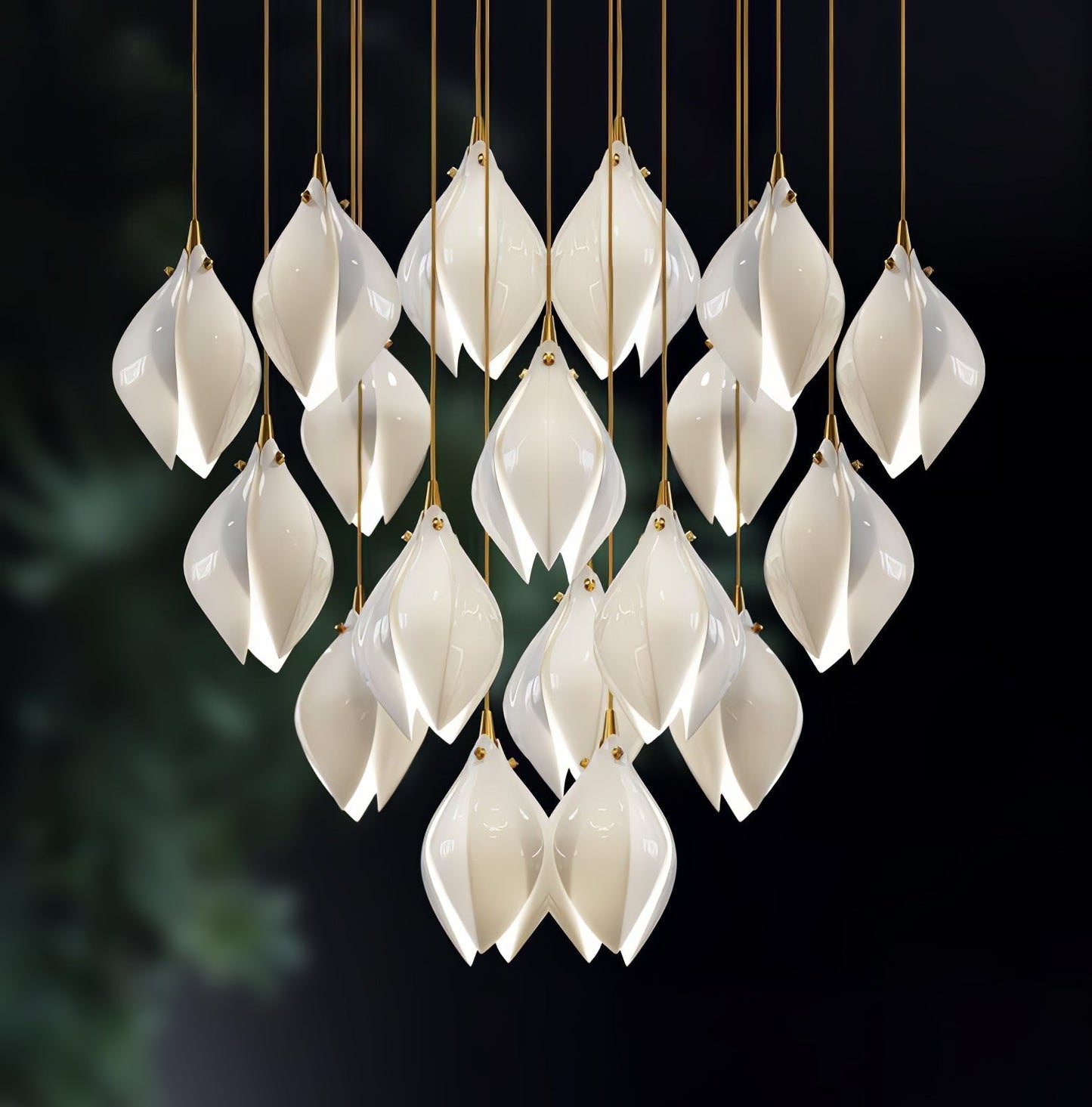 Elegant White Hanging Pendant Lamp
