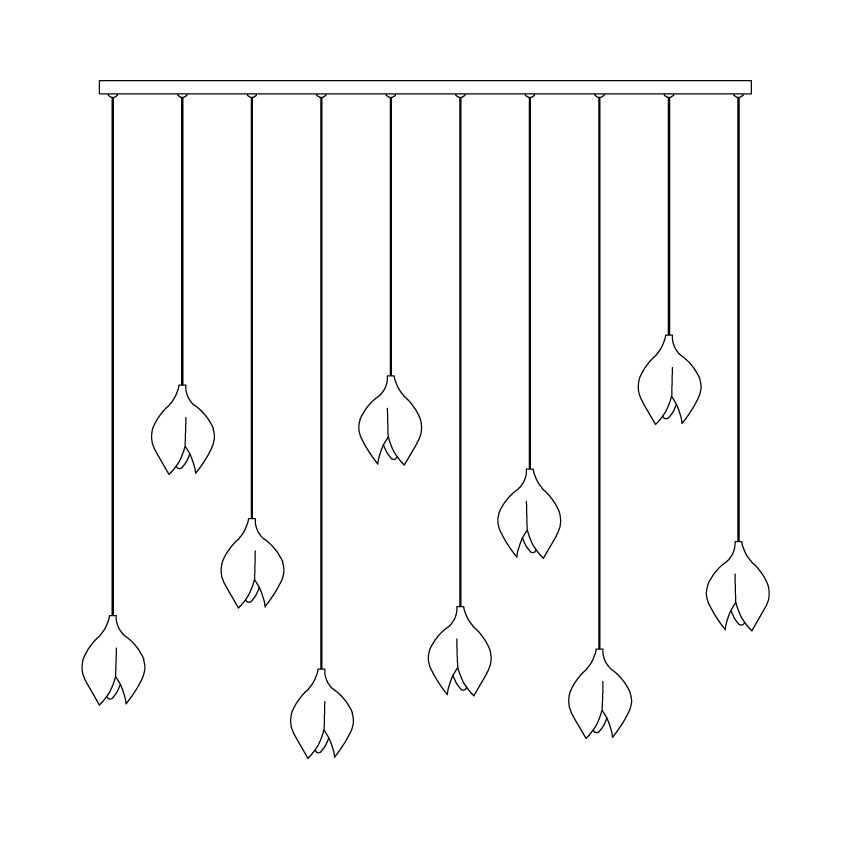 Elegant White Hanging Pendant Lamp