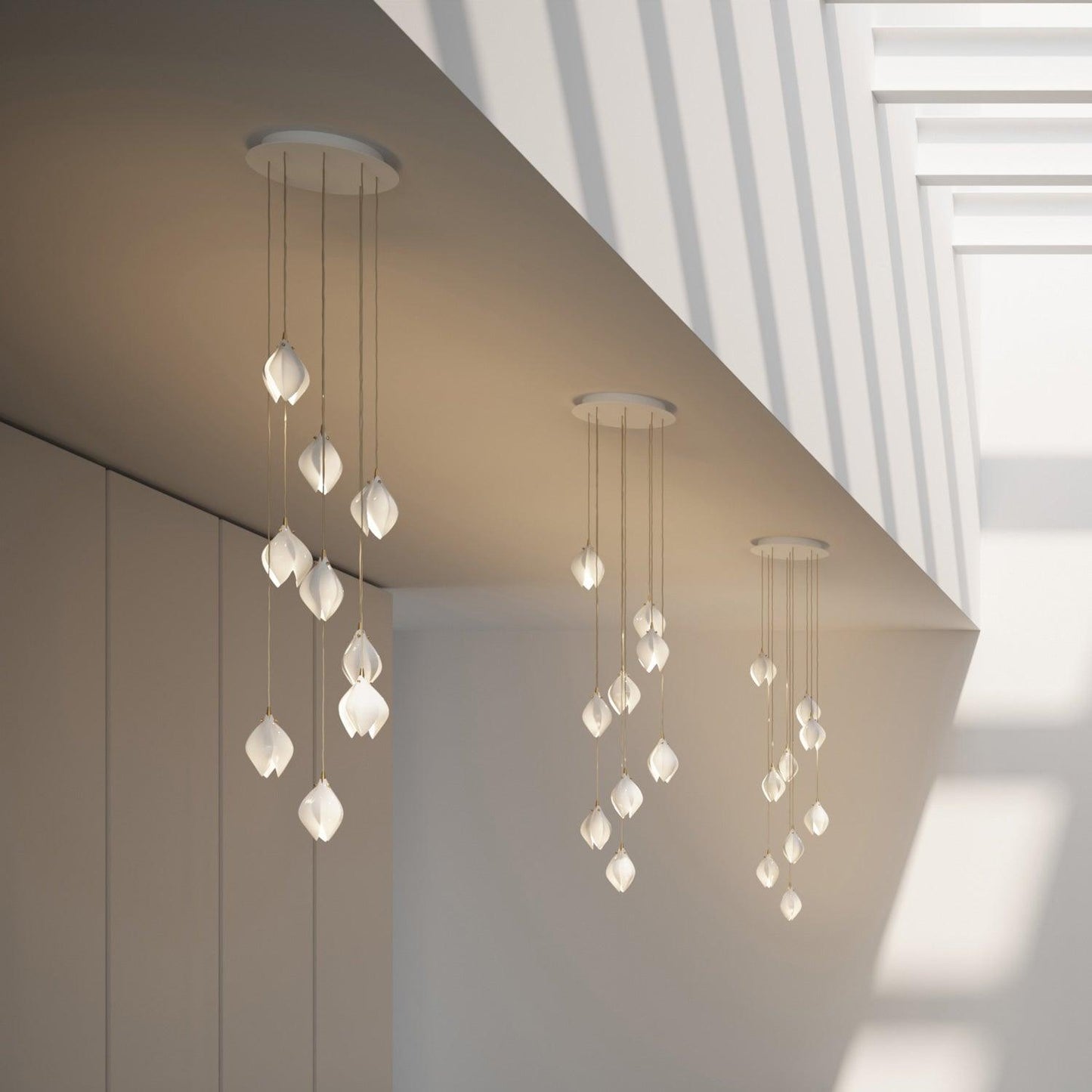 Elegant White Hanging Pendant Lamp