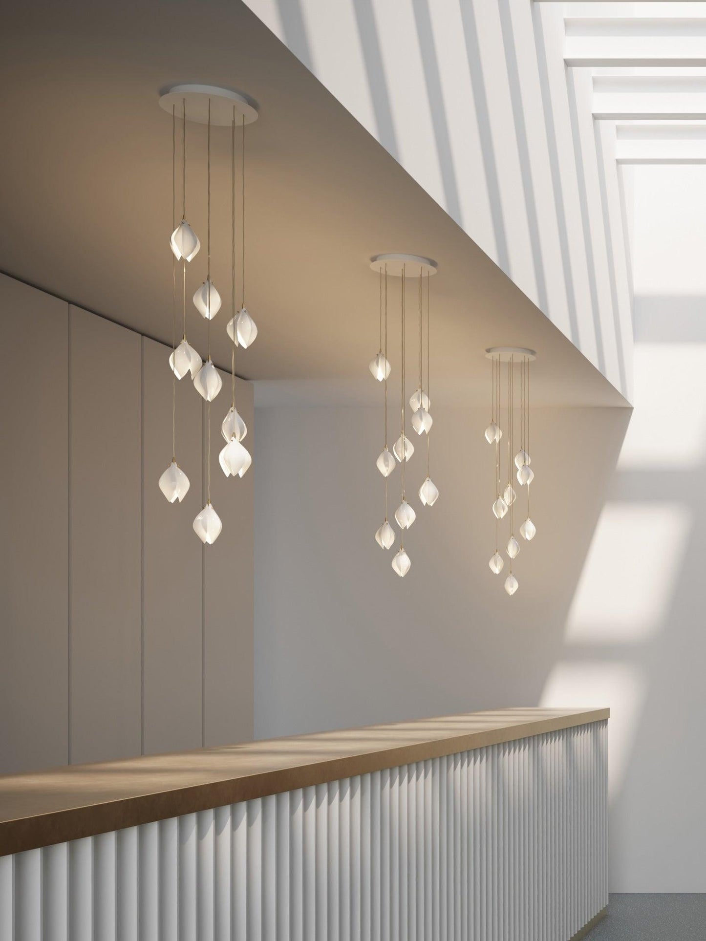 Elegant White Hanging Pendant Lamp