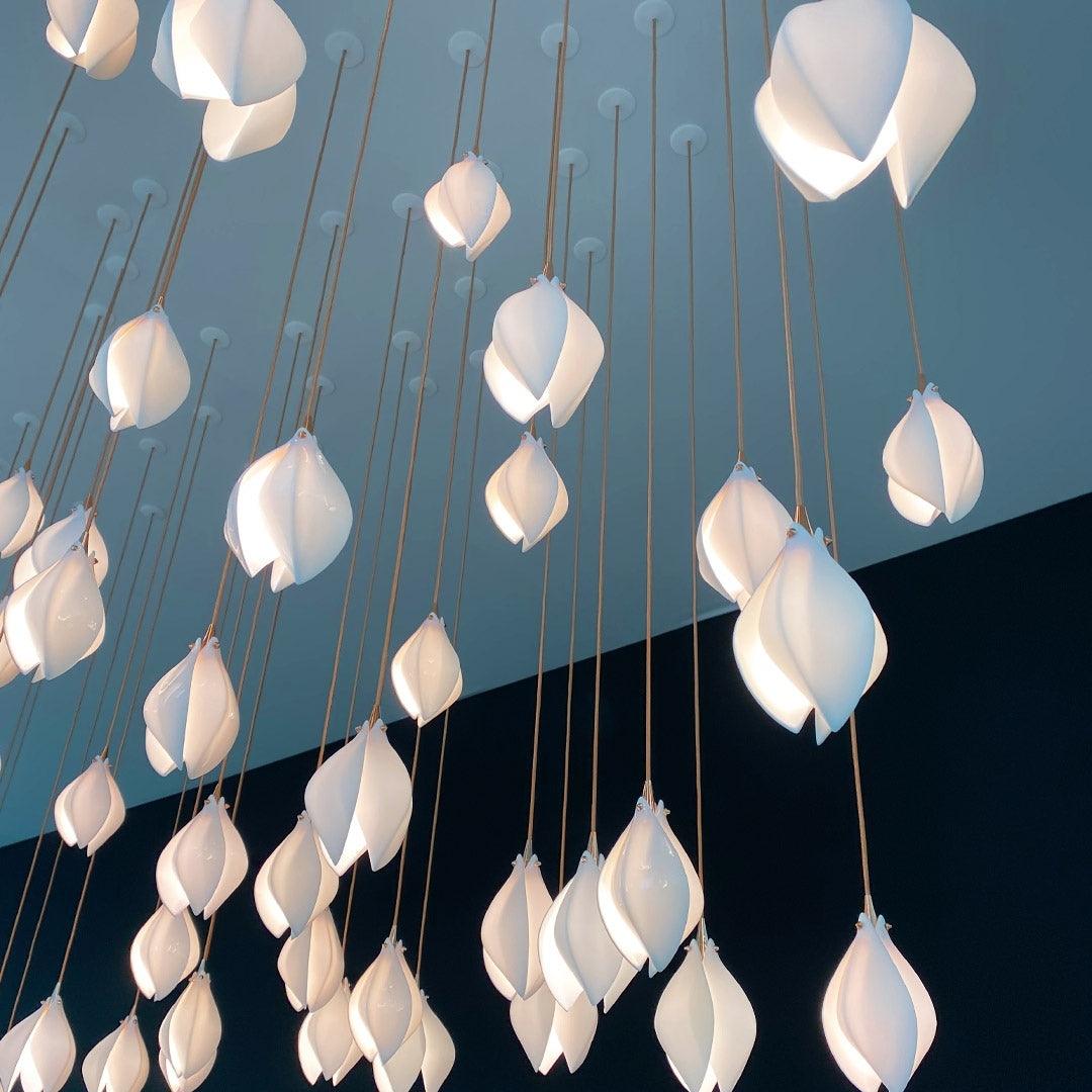Elegant White Hanging Pendant Lamp