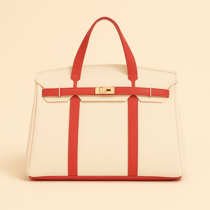 Durable Canvas Tote Bag with Metal Accents