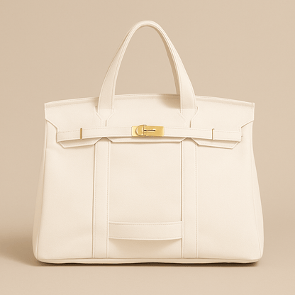 Durable Canvas Tote Bag with Metal Accents