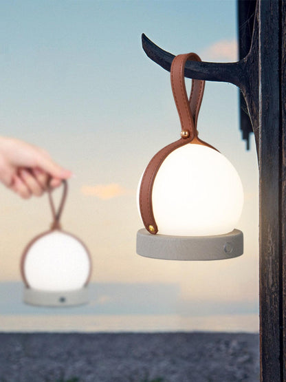 Tall Metal Lantern Style Table Light