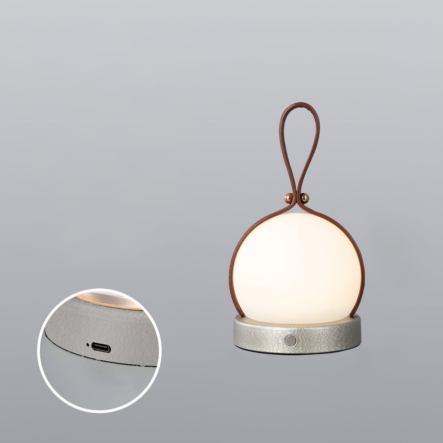 Tall Metal Lantern Style Table Light