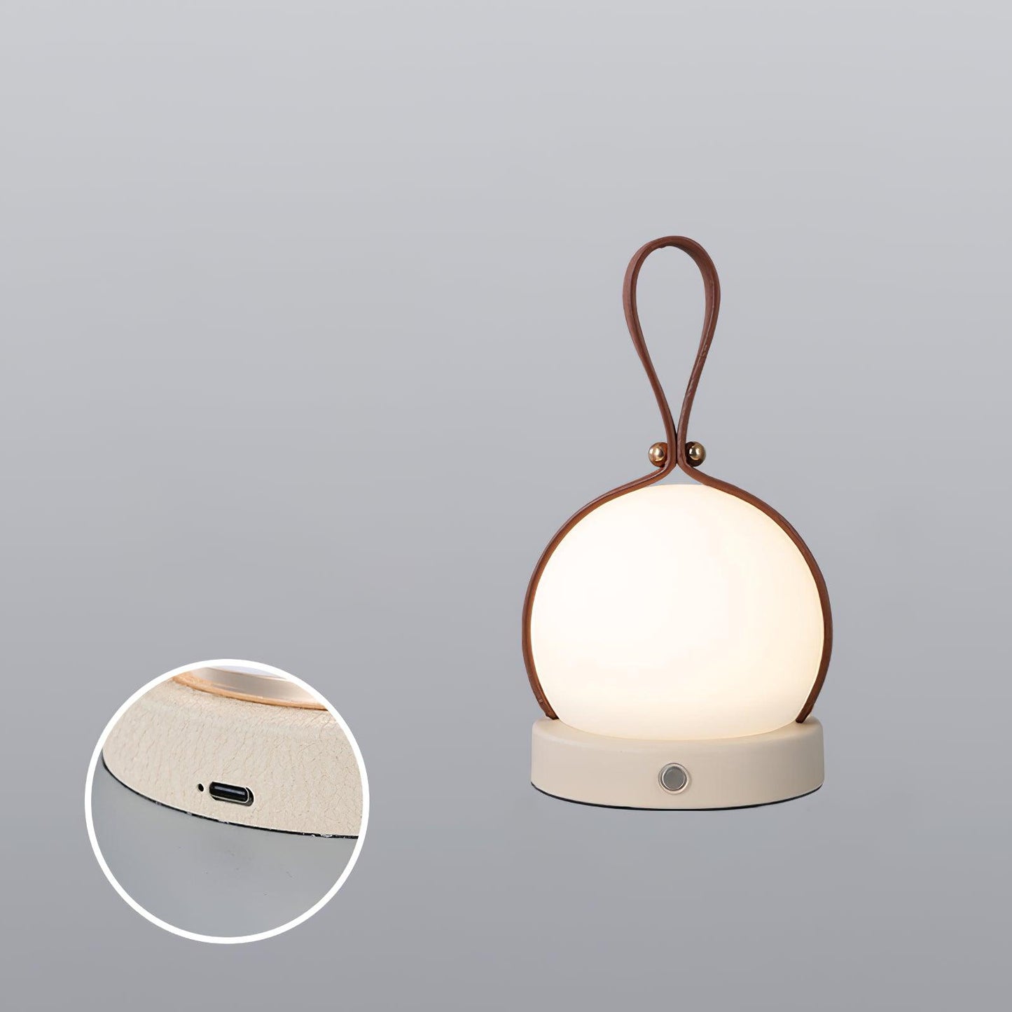 Tall Metal Lantern Style Table Light