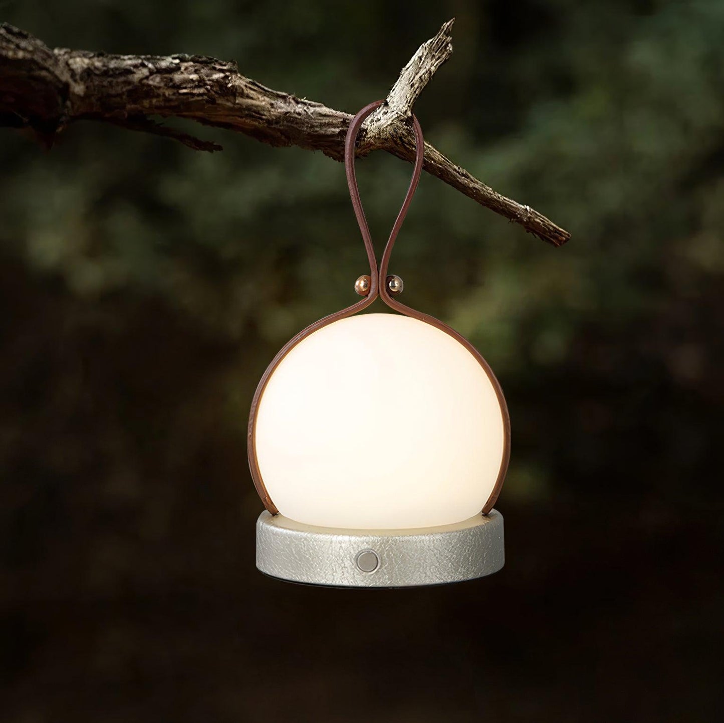 Tall Metal Lantern Style Table Light