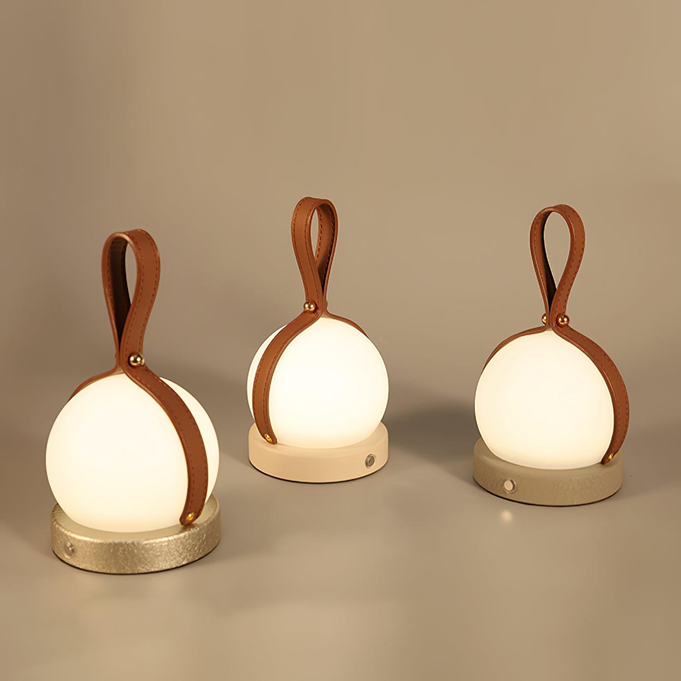 Tall Metal Lantern Style Table Light