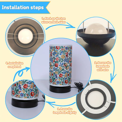 Gorgeous Floral Pattern Desk Lamp