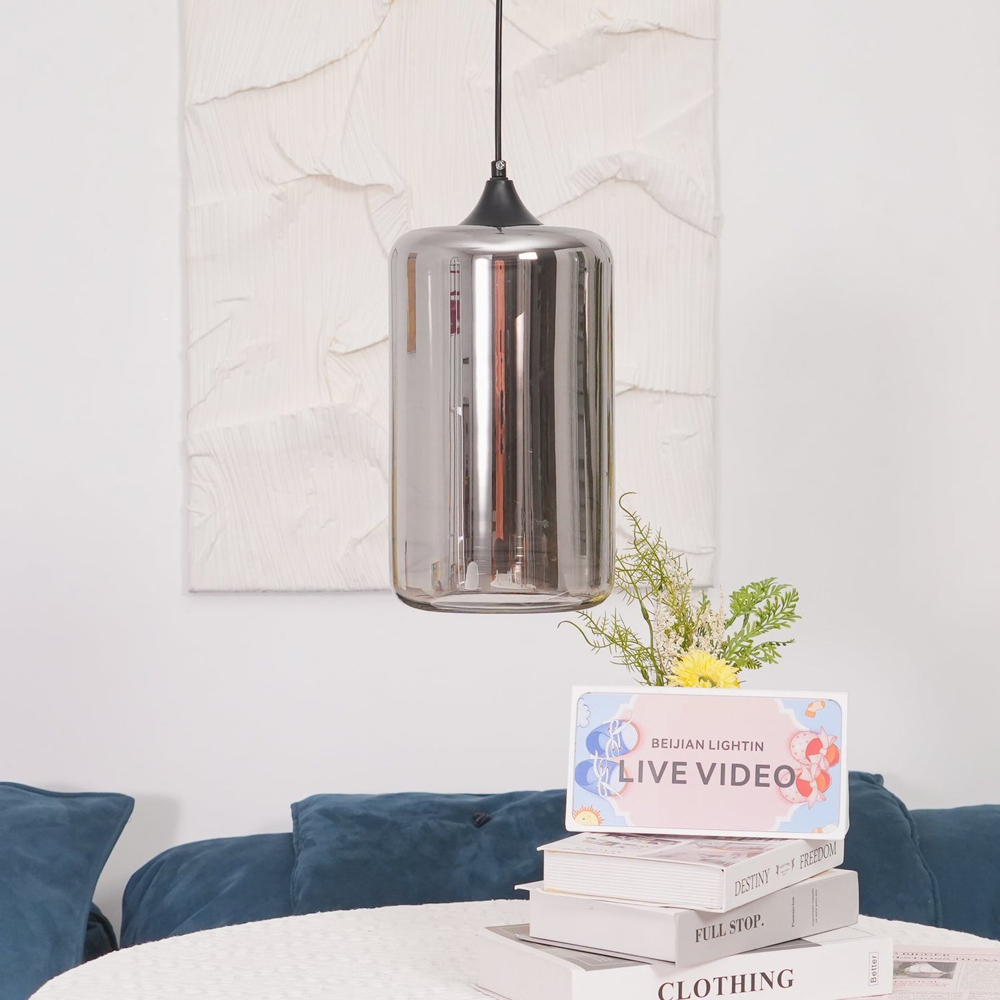 Elegant Glass Pendant Ceiling Light Fixture
