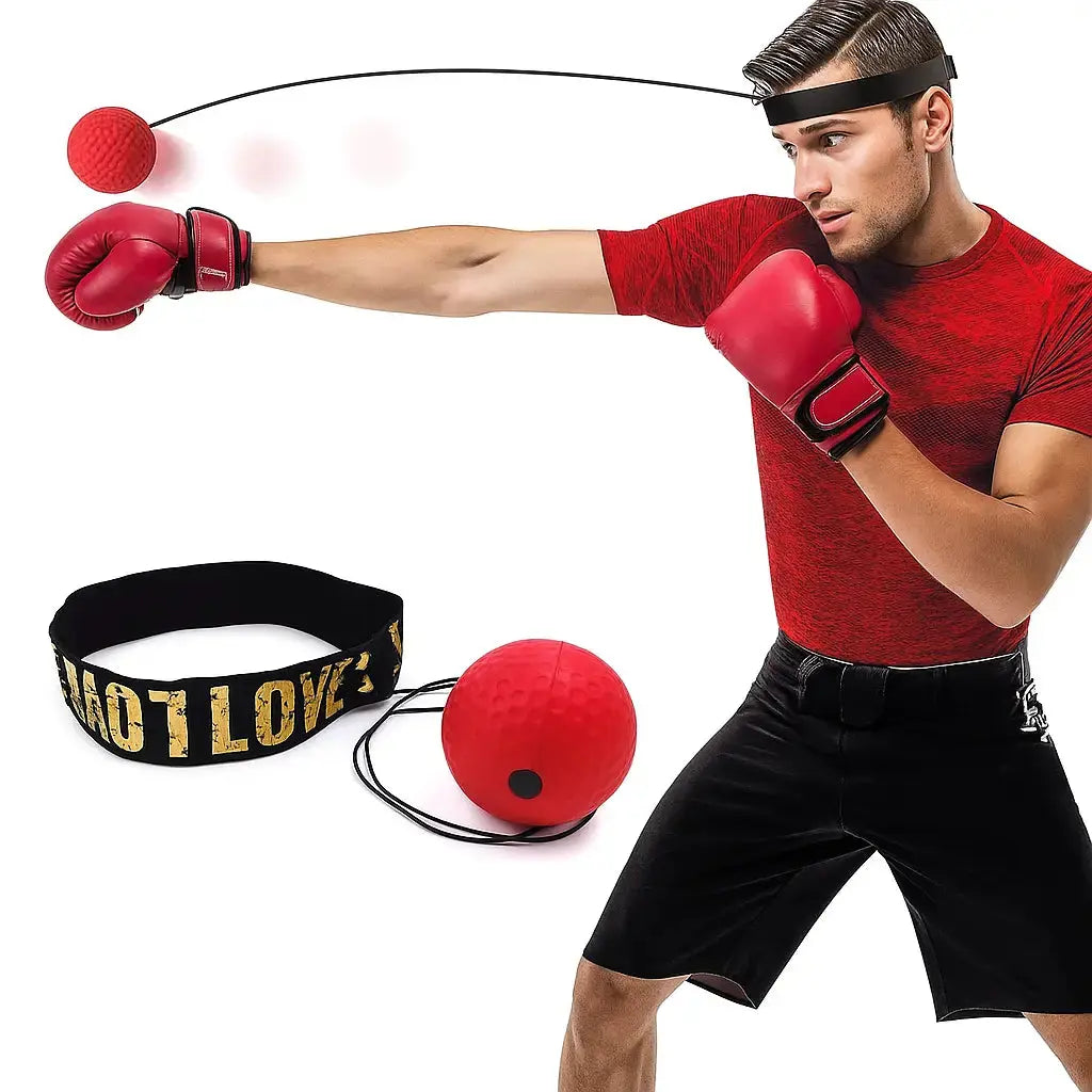 Speed Reaction Ball with Headband – Fitness Training Accessory - Cofik