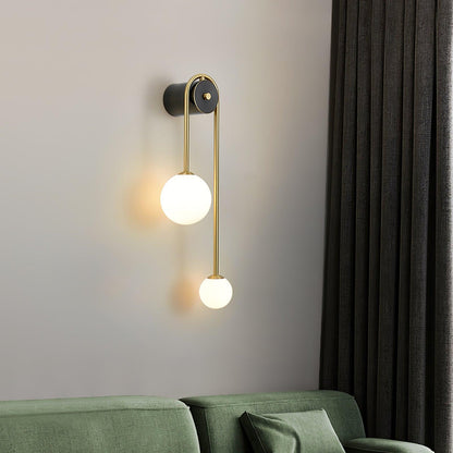 Modern Gold Arc Wall Light