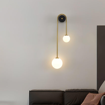 Modern Gold Arc Wall Light