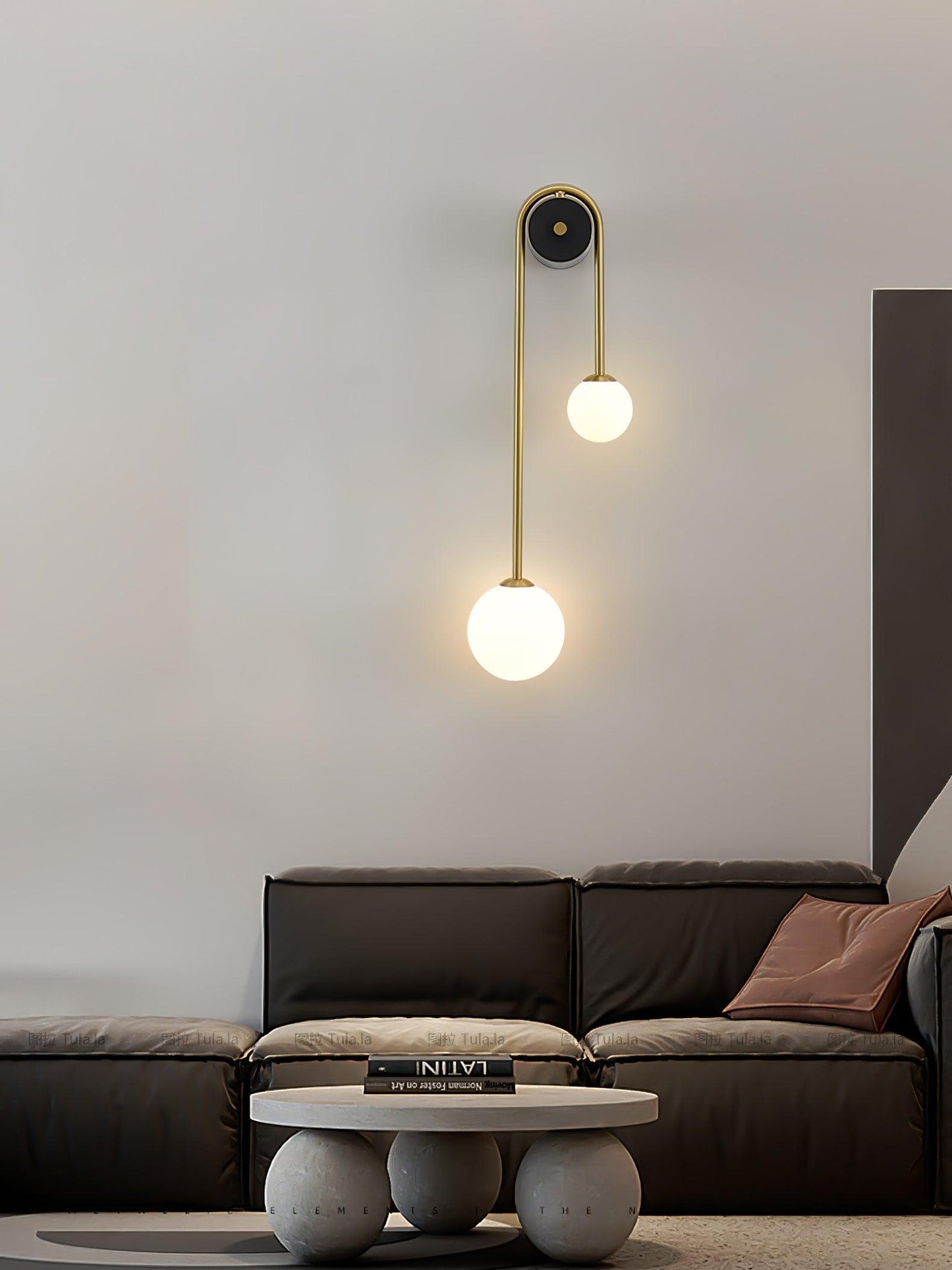 Modern Gold Arc Wall Light