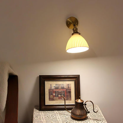 Classic Textured Ceramic Wall Lamp