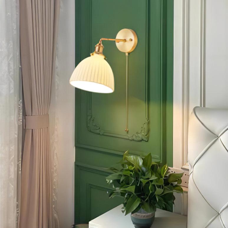 Classic Textured Ceramic Wall Lamp