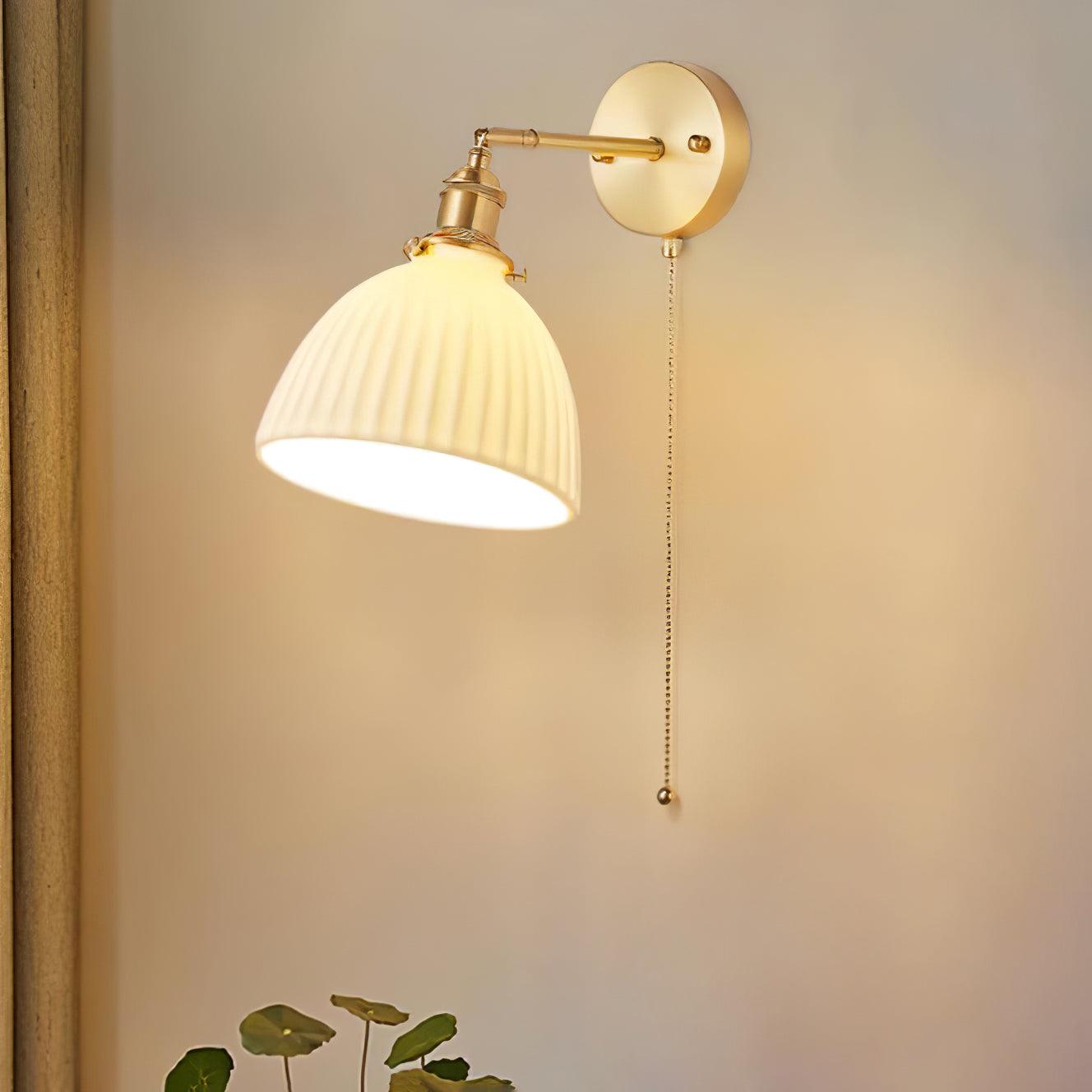 Classic Textured Ceramic Wall Lamp