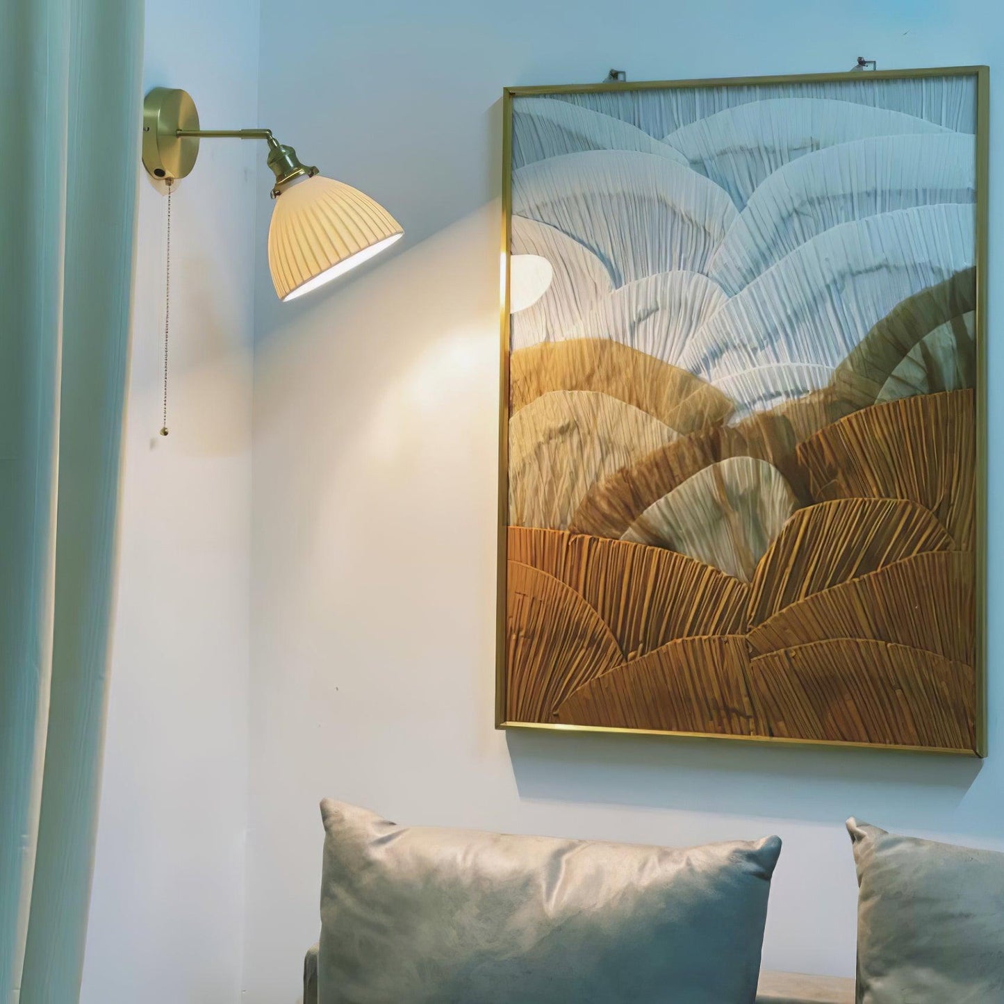 Classic Textured Ceramic Wall Lamp