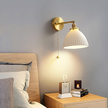 Classic Textured Ceramic Wall Lamp