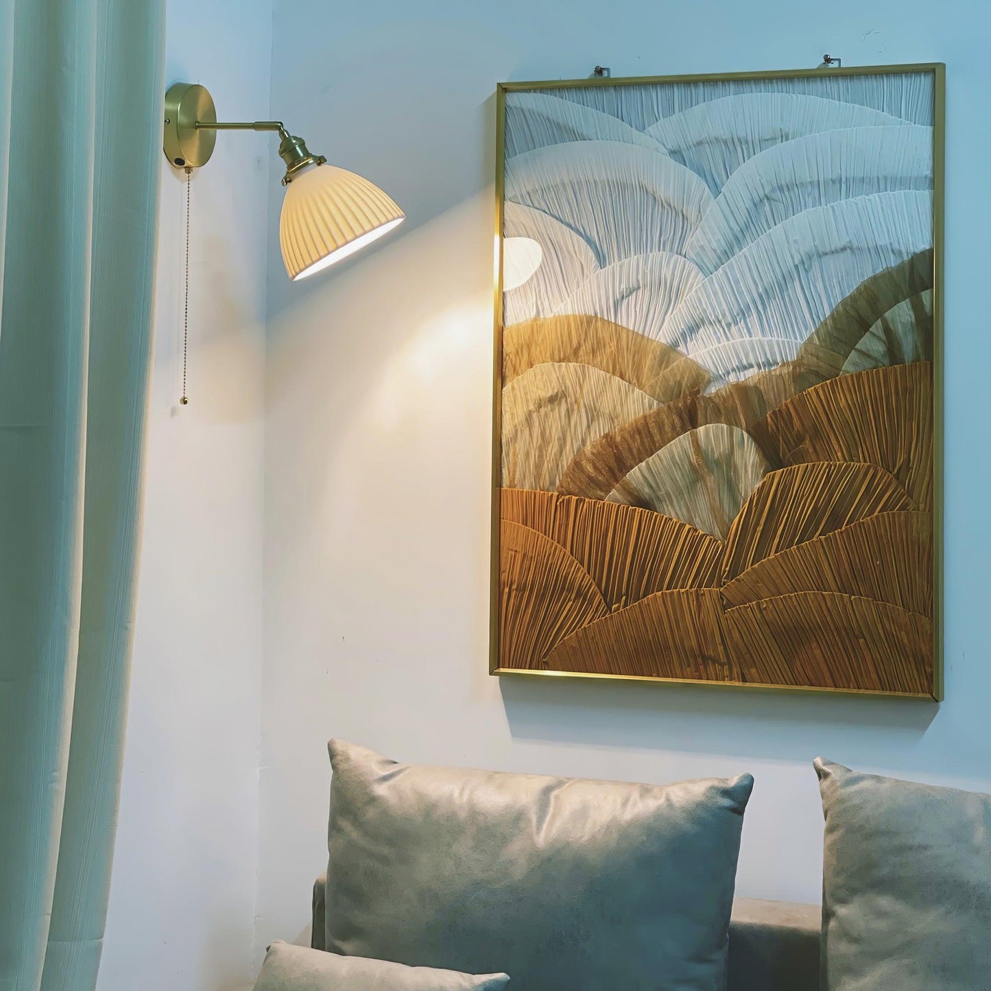 Classic Textured Ceramic Wall Lamp